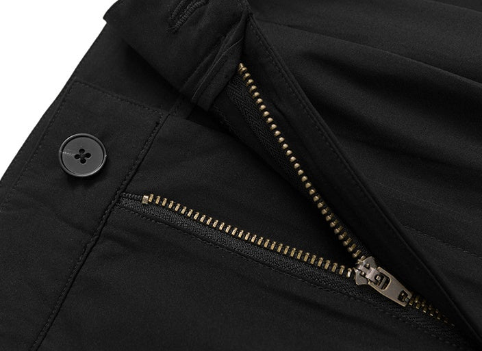Stitching Printed Casual Trousers Straight Leg Men